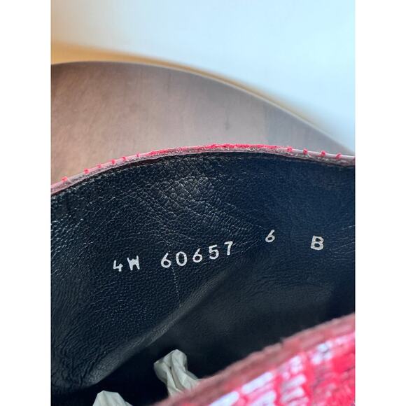 Stuart Weitzman Red Ankle Boots - Picture 7 of 8